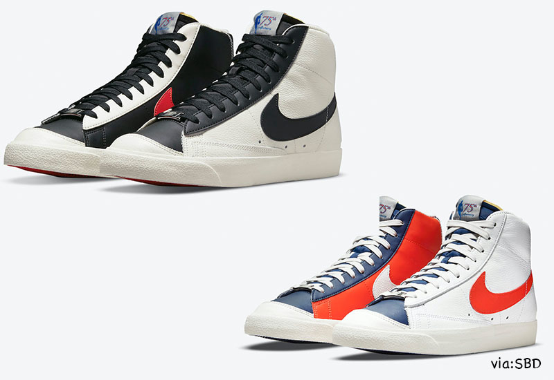 NBA × ナイキ ブレーザー ミッド 77 EMB トレイル ブレイザーズ