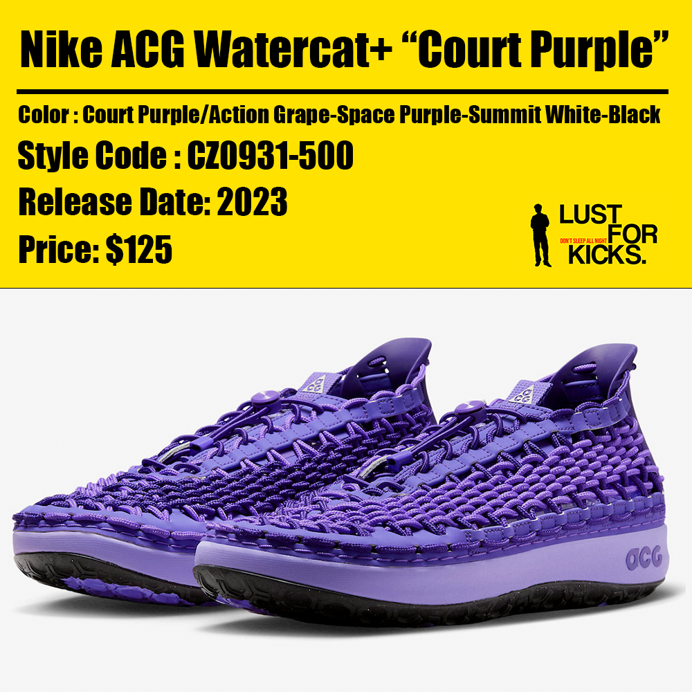 2023年発売Nike ACG Watercat+ “Court Purple” | Shot Clock