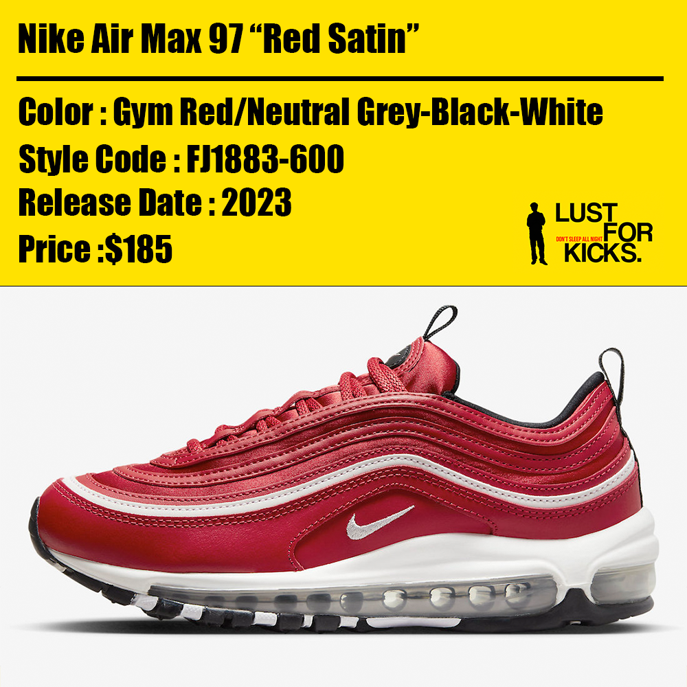 Nike air max 97 red and grey online