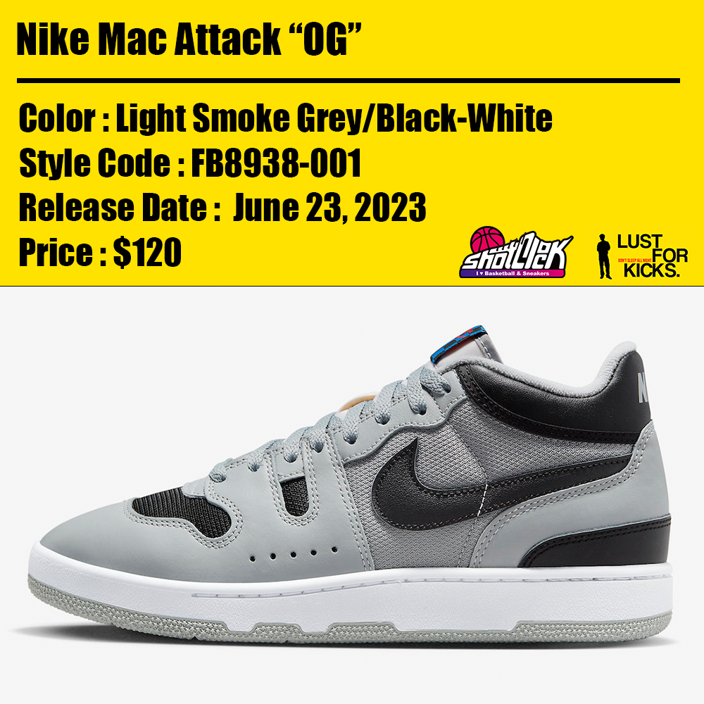 NikeMacAttackOGLightSmokeGrey/BlackWhite