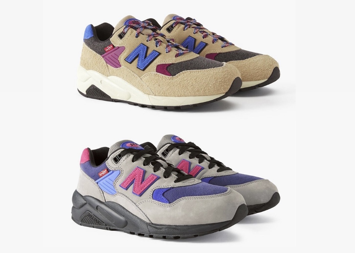 Levi's x NewBalance 580 Beige/grey/blue - スニーカー