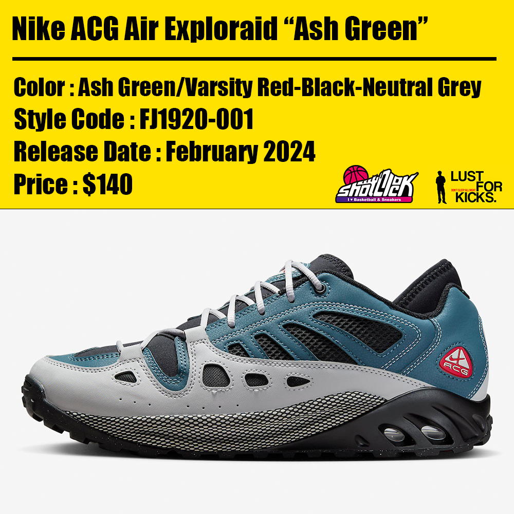 2024年2月Nike ACG Air Exploraid “Ash Green” | Shot Clock